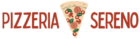 Logo der Pizzeria Sereno mit stilisiertem Pizzastück